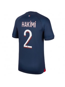 Billige Paris Saint-Germain Achraf Hakimi #2 Hjemmedrakt 2023-24 Kortermet